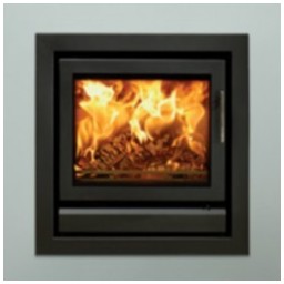 Riva 50 Multifuel Cassette Stove in Metallic Black or Storm Metallic
